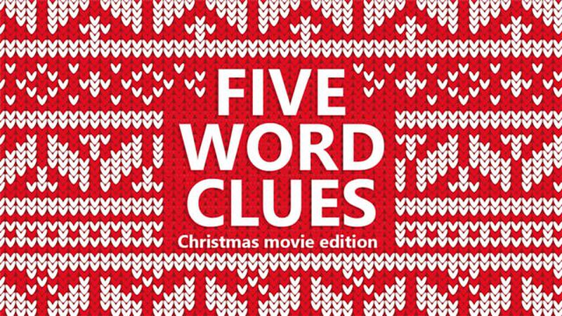 5 Word Clues Christmas Movie Edition
